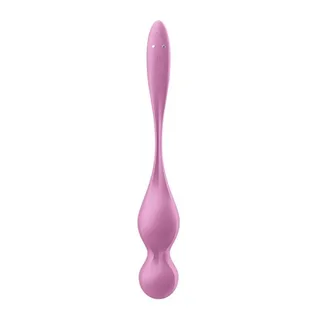 Vibromasseur Boule de Geisha Love Birds kegel blanches Satisfyer - Rose