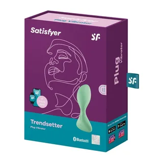Plug anal Trendsetter Satisfyer - détail de la texture - Vert