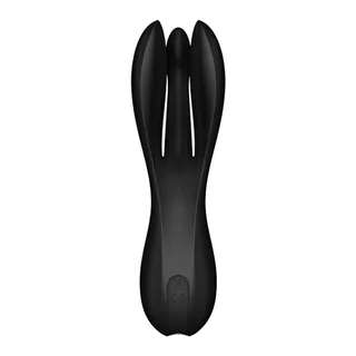 Stimulateur clitoridien Threesome 1 Satisfyer - vue de dos - Noir