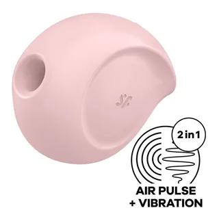 Stimulateur Vibrateur sugar rush rose Satisfyer - vue de profil - Rose