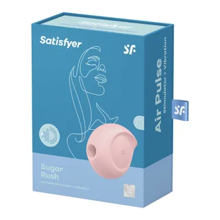 Stimulateur Vibrateur sugar rush rose Satisfyer - vue de dos - Rose