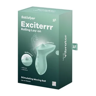 Vibrateur Exciterrr Poser sur Satisfyer - détail de la texture - Menthe