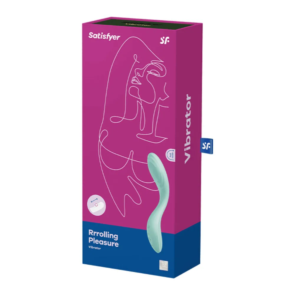 Rrrolling Pleasure Vibromasseur Point G Satisfyer - vue de profil - Vert