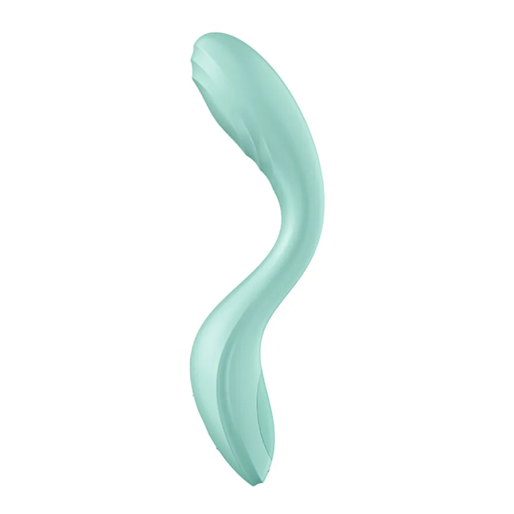 Rrrolling Pleasure Vibromasseur Point G Satisfyer - vue de profil - Vert