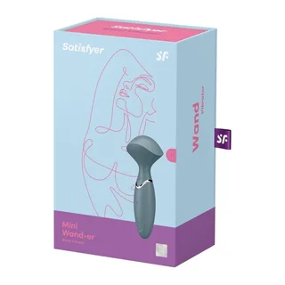 Wand Mini Wonder Satisfyer - avec son échelle de taille - Gris