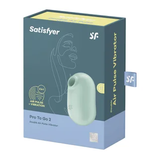 Stimulateur Vibrateur Double Air violet Satisfyer - détail de la texture - Vert