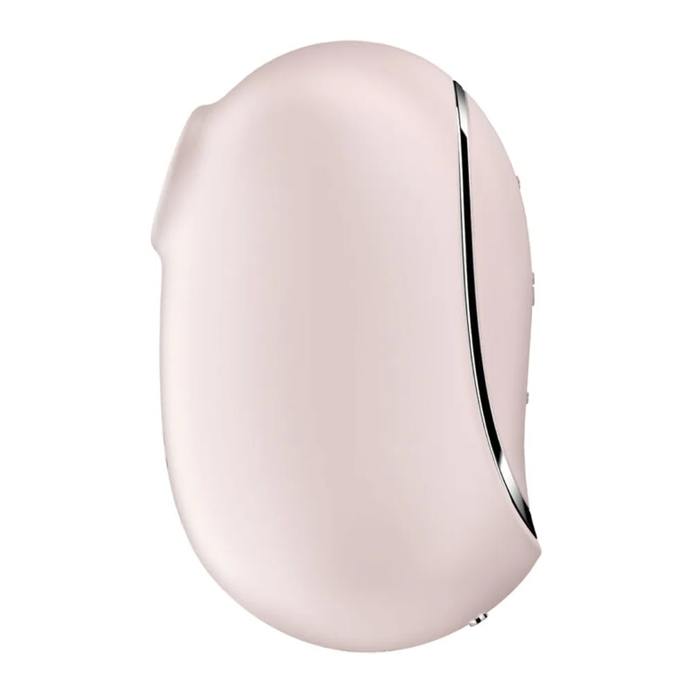 Boîte de stimulateur vibrateur Satisfyer Pro To Go 2 de couleur gris-violet, avec illustration d'un visage stylisé et mentions des fonctionnalités air pulsé et vibration