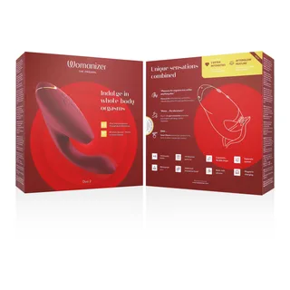 Duo 2 Stimulateur Womanizer - vue de dos - Bordeaux