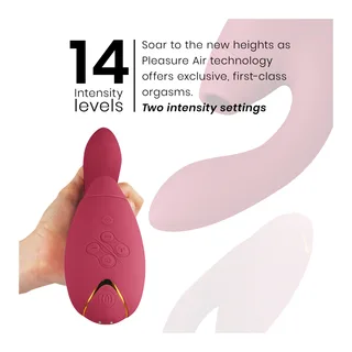 Duo 2 Stimulateur Womanizer - accessoires fournis - Bordeaux
