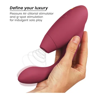 Duo 2 Stimulateur Womanizer - détail de la texture - Bordeaux