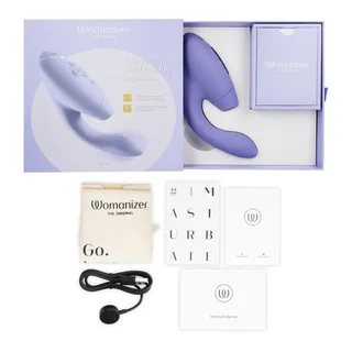 Duo 2 Stimulateur Womanizer - avec sa base - Lilas