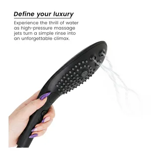 Wave Pommeau de Douche Stimulant Clitoridien Womanizer - avec sa base - Noir