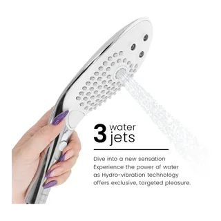 Wave Pommeau de Douche Stimulant Clitoridien Womanizer - avec son échelle de taille