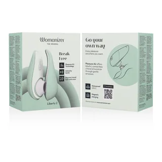 Stimulateur clitoridien Liberty 2 Womanizer - vue de dos - Vert clair