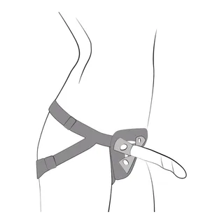 Piccolo Godemichet Silicone Ventouse 14 Romp - vue en gros plan