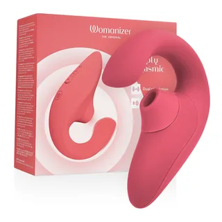 Womanizer Blend rose vif devant sa boîte