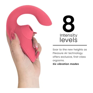 Womanizer Blend rose vif en main, 8 niveaux d'intensité