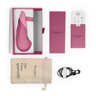 Vibe Lay-On Vibrateur Silencieux Womanizer - vue de dos - Rose foncé