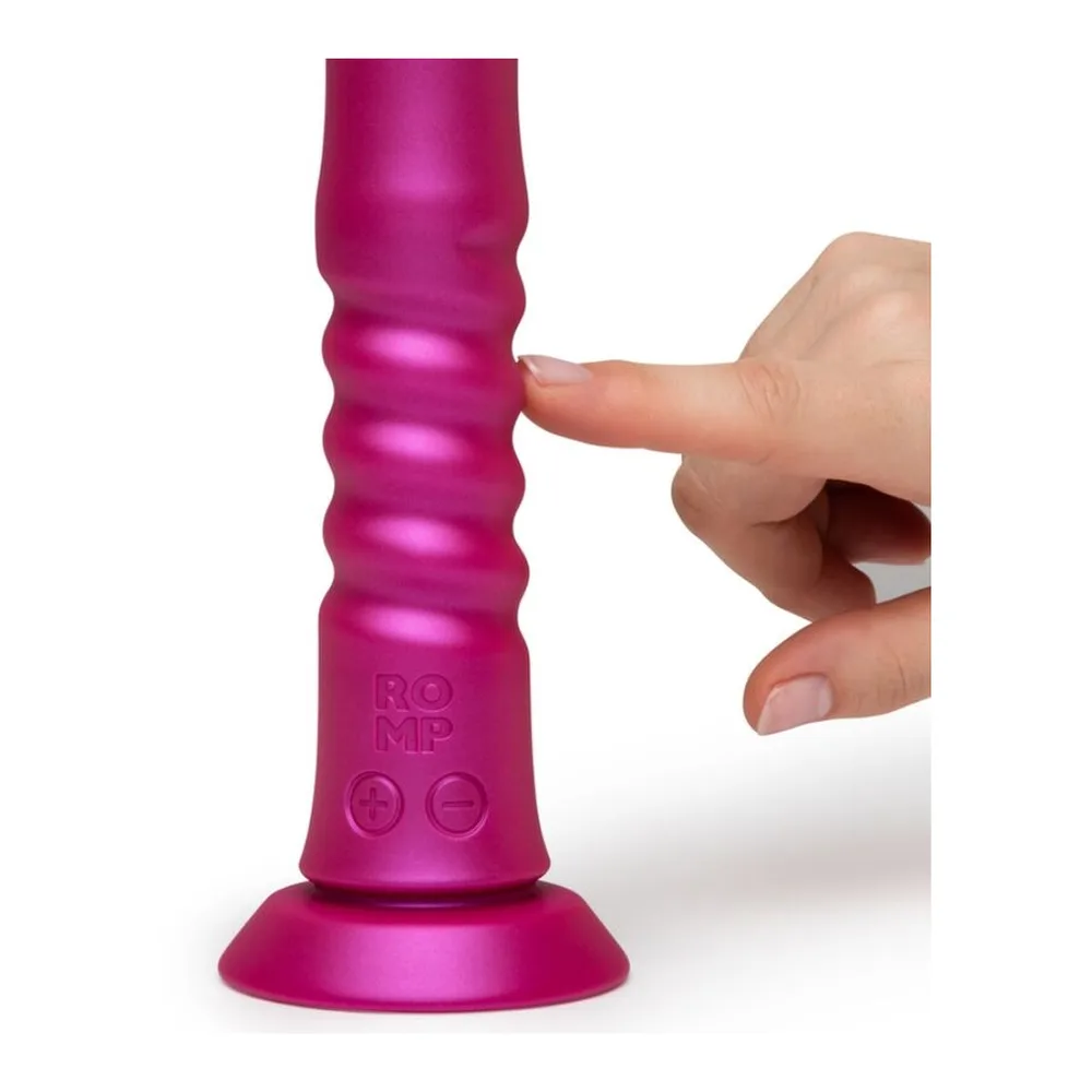 Vibrateur ventouse rose rechargeable avec modes de va-et-vient, autre vue 7