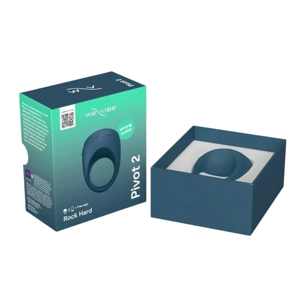 Cockring bleu pétrole en silicone avec ouverture centrale circulaire, forme épaulée, sur fond blanc