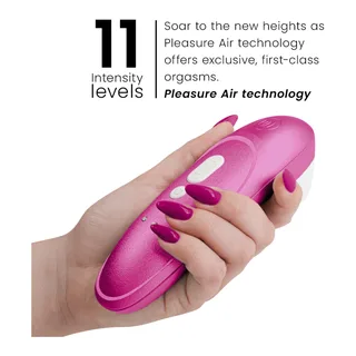 Stimulateur Clitoridien a Air Womanizer - avec son échelle de taille - Rose