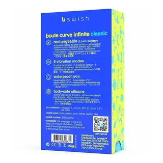 Vibrateur Silicone Rechargeable Bcute B Swish - vue de dos