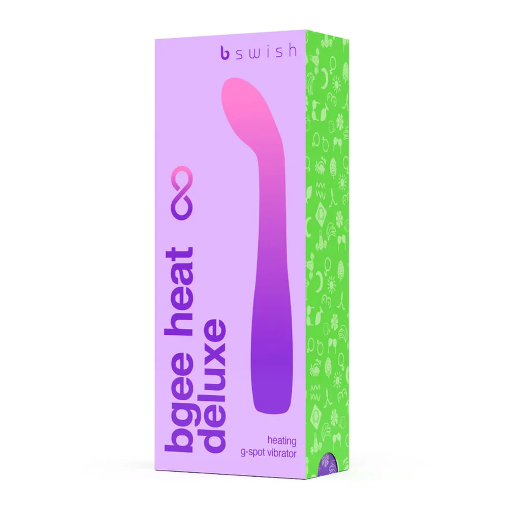 Vibromasseur en silicone rose fuchsia, forme incurvée avec embout arrondi, corps allongé effilé, sur fond blanc