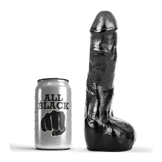 Pene Anal Réaliste All Black - vue de profil