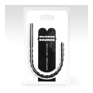 Accessoire BDSM Sonde Urétrale Silicone 8/10 All Black