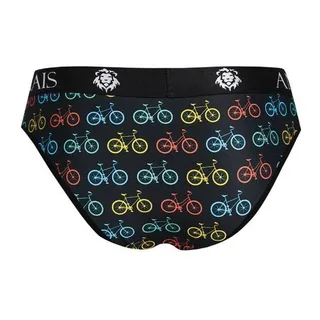Slip coton stretch noir imprimé vélos, autre vue 4