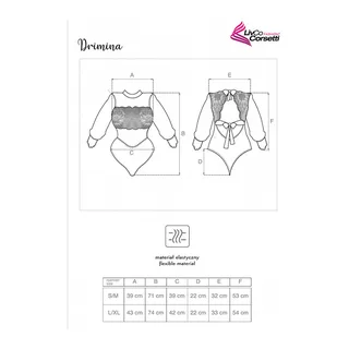 Body Drimina Marine Livco Corsetti Fashion - détail de la texture