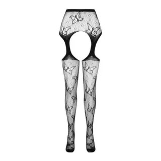 Bodystocking Eco s001 noir Passion - avec sa base