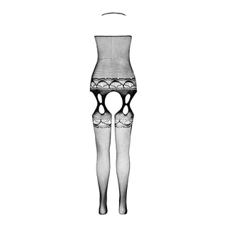 Bodystocking Eco bs006 noir Passion - détail de la texture