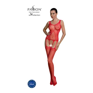 Bodystocking Eco rouge Passion - vue de dos