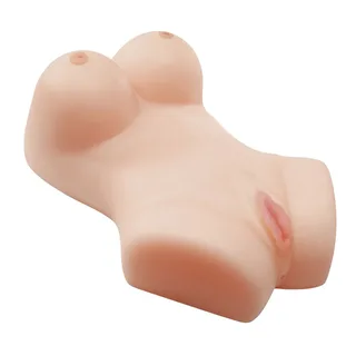 Masturbateur silicone buste seins deux orifices, autre vue 2