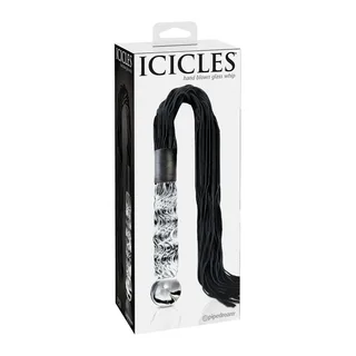 Plug anal Masseur Verre N°38 cm Icicles vue 4