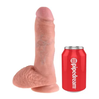 King Cock Gode avec Boules 20,3 cm vue 3