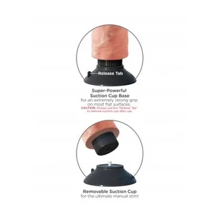Gode Vibrateur King Cock - accessoires fournis