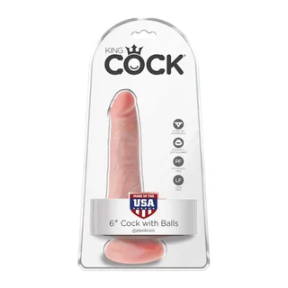 Gode Réaliste Boules Légères King Cock vue 6