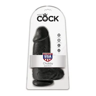 Gode ceinture Pénis Réaliste Chubby King Cock - Noir