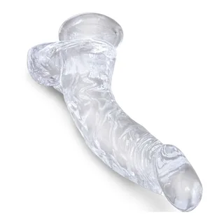 Gode réaliste Clear Pénis Courbe Réaliste King Cock