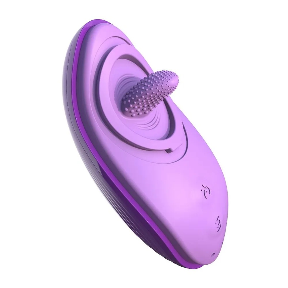 Stimulateur clitoridien silicone violet, chauffant, rechargeable, autre vue 4