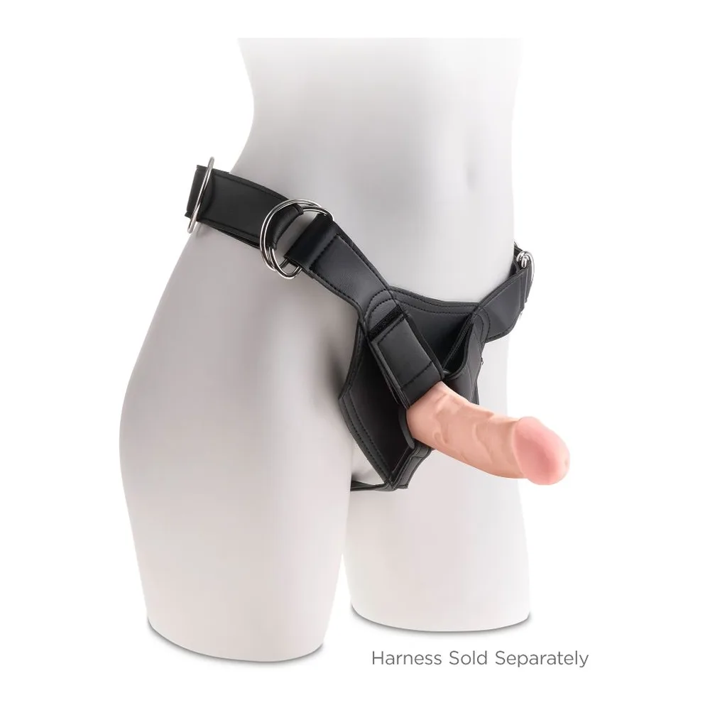 Gode réaliste en silicone rose pâle, structure cylindrique avec gland proéminent, base ventouse, texture réaliste, fond blanc