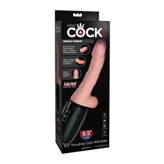 Plus Va-et-Vient a Testicules King Cock - vue en gros plan - Naturel