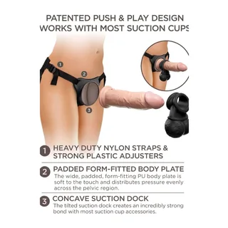 Elite Kit Harnais Réglable King Cock - détail de la texture
