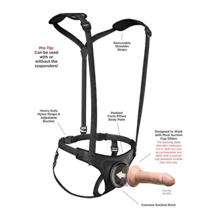 Body Dock Strap-On Pipedream - avec sa base