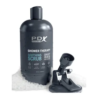 Masturbateur Stroker Conception scrub apaisant candy Pdx Plus - détail de la texture - Chair