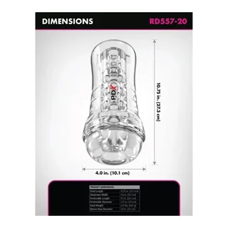 Masturbateur Viewtube Plus See-thru Ez-grip Pdx Elite vue 3