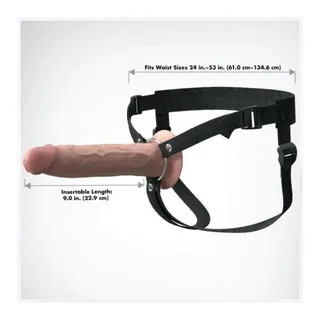 Elite Strap-On Réaliste Creux Fantasy Xtensions - détail de la texture
