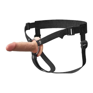 Elite Strap-On Réaliste Creux Fantasy Xtensions - avec son échelle de taille